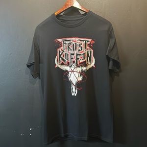 Frost koffin Texas metal T-shirt black shorts sleeve